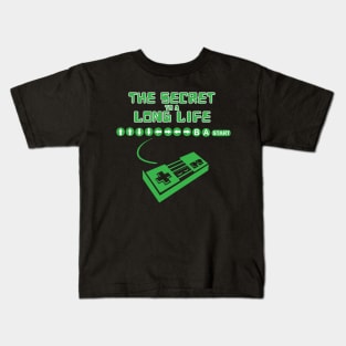 The Secret To A Long Life Kids T-Shirt